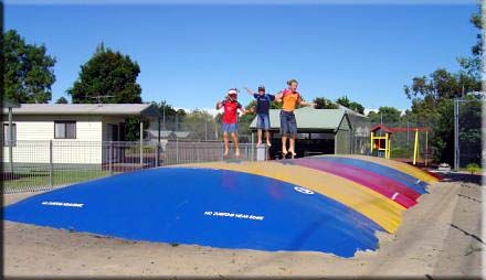Jump high and have loads of fun on a Jumping Pillow.